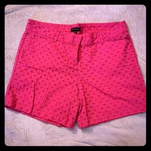 The Limited Womens Sz 14 Bright Pink Eyelet Shorts